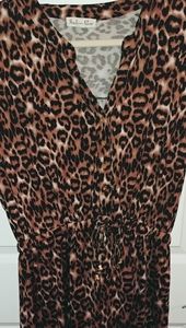 Indigo Rose Plus Size Leopard Dress